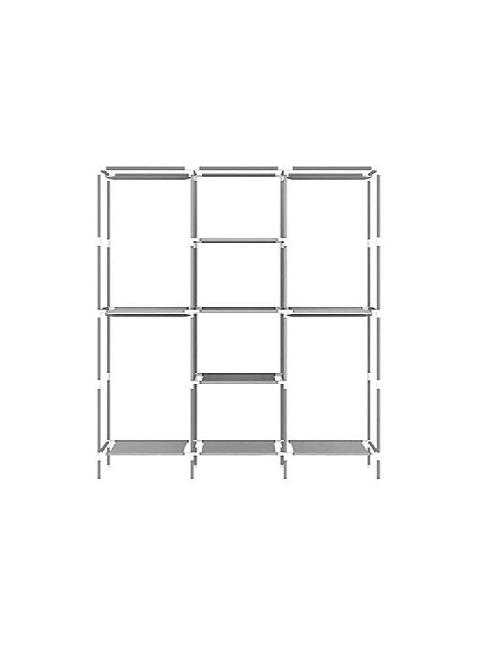 سي او أرماء دولاب تخزين ملابس قماش , محمولة خفيفة الوزن وسهلة التركيب والتخزين 170*130*45 سم - Image 5