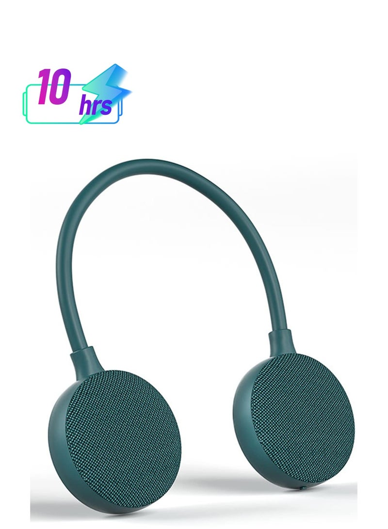 Excefore Neckband Bluetooth Speaker, Portable Wireless Wearable Speaker, EBS-906, Bluetooth 5.0, Built-in mic, 10H Playtime, for Home and Outdoor,Green - Image 1