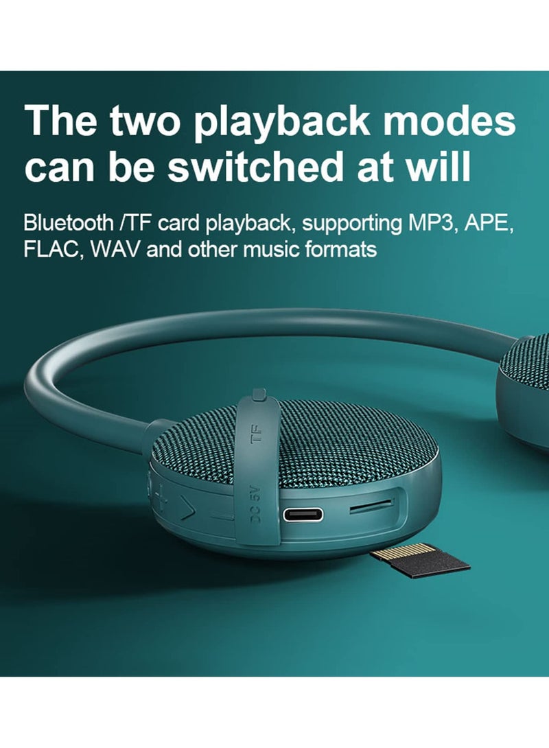 Excefore Neckband Bluetooth Speaker, Portable Wireless Wearable Speaker, EBS-906, Bluetooth 5.0, Built-in mic, 10H Playtime, for Home and Outdoor,Green - Image 3