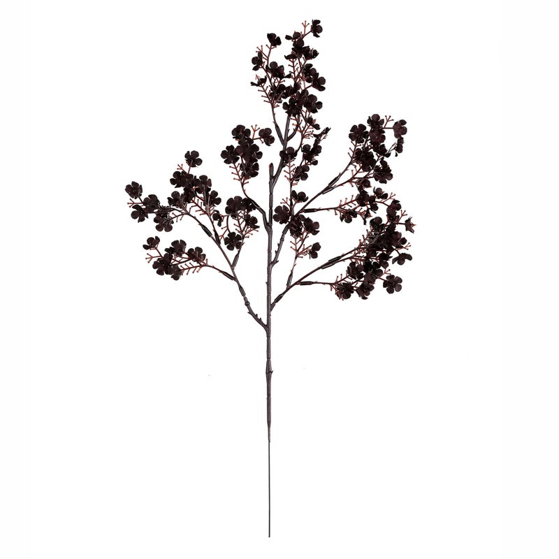 JAKY Global JAKY-Global Silk Babys Breath Artificial Flowers Bulk Blackish Red 6pcs Faux Fall Flowers for Vase Home Kitchen Indoor Bouquet Floral Arrangement Table Centerpieces Farmhouse Decor - Image 2