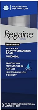 Regaine ريغين للرجال رغوة قوية إضافية مثبتة علمياً للمساعدة في إيقاف تساقط الشعر الوراثي رغوة مينوكسيديل لنمو الشعر 73 مل قد يختلف التعبئة والتغليف - Image 2