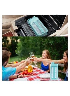 Y&D Ice Cube Trays 2 in 1 Portable Mold Bottle With Lid The Sanitary Makers For Makes 17 Cubes  - Image 2