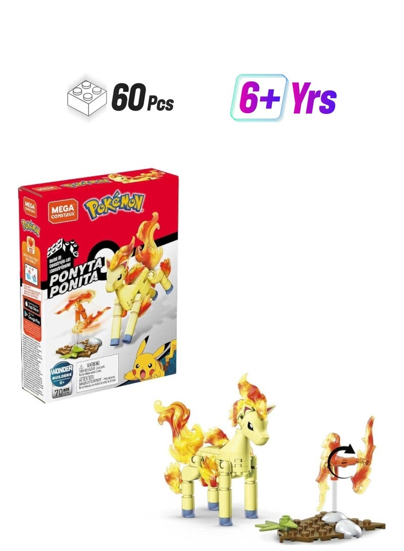 MEGA Mega Construx Pokémon Ponyta - Image 1