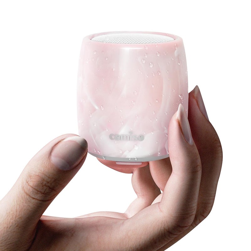 comiso Small Speaker, IPX7 Waterproof Bluetooth Speaker with Stereo Sound and Robust Bass, Mini Speakers with Hands-Free Call, Portable Speakers for Shower, Indoor & Outdoor, Gift for Men, Women - Image 1