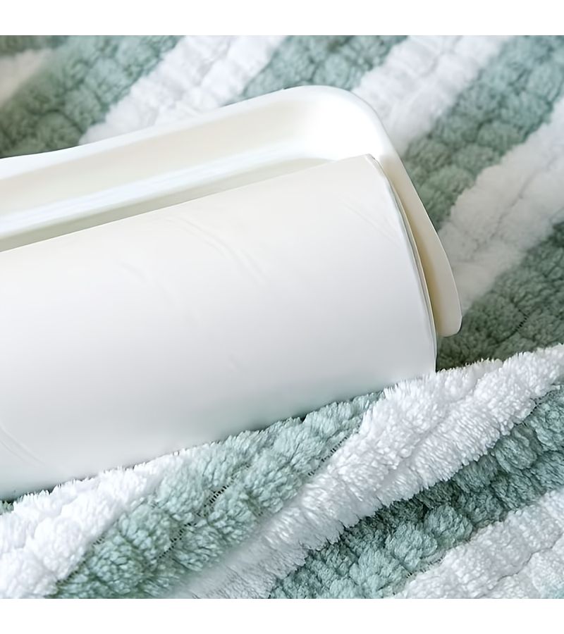 Light Green Thickened Water Absorbent Hair Drying Cap For Summer And Winter Home Bathroom - Image 5