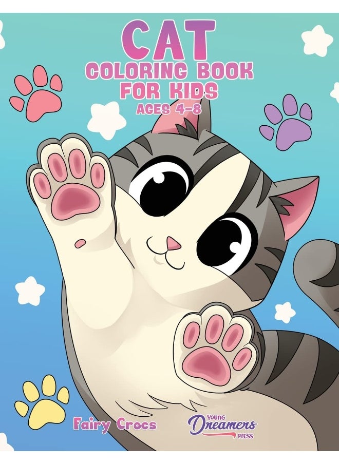 Cat Coloring Book for Kids Ages 4-8: Cute and Adorable Cartoon Cats and Kittens 