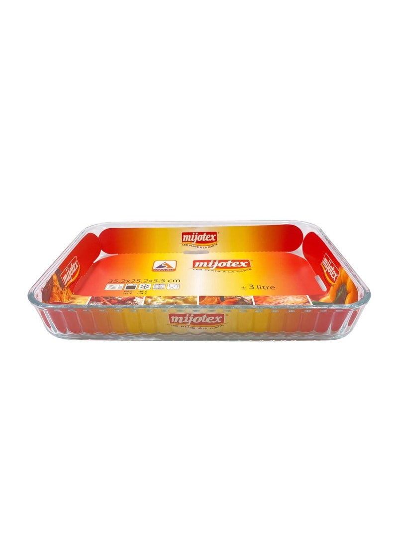 Rectangular Glass Oven Tray Clear 3 L - pzsku/ZB6F23192F58B9F27F497Z/45/_/1665641257/4986949b-397e-4c2c-a9cf-8cfaa94f8c2a