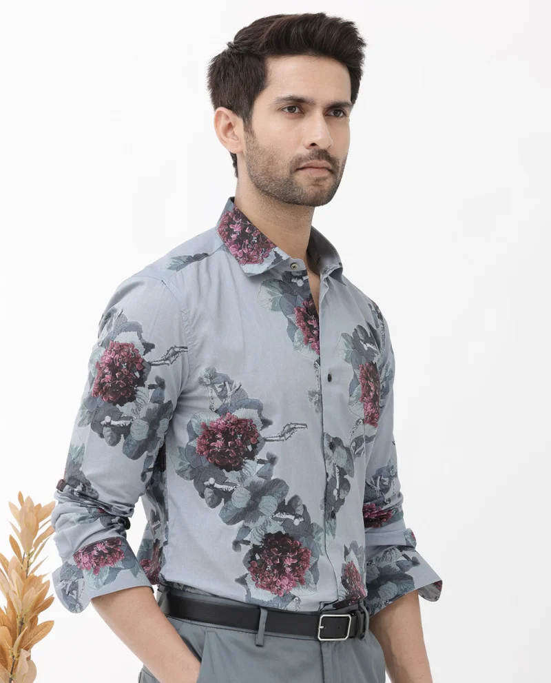 Rare Rabbit Men's Floral Print Shirt