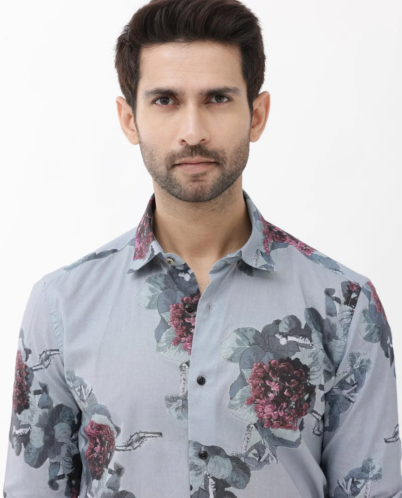 Rare Rabbit Men's Floral Print Shirt