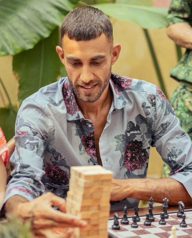 Rare Rabbit Men's Floral Print Shirt