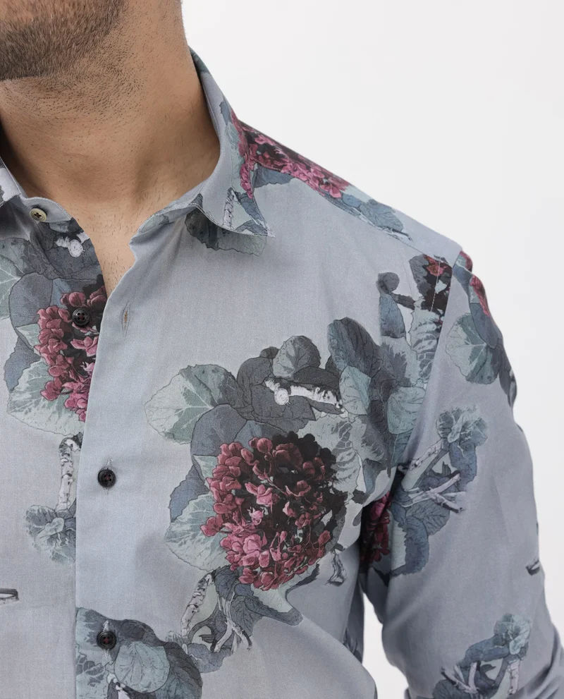 Rare Rabbit Men's Floral Print Shirt
