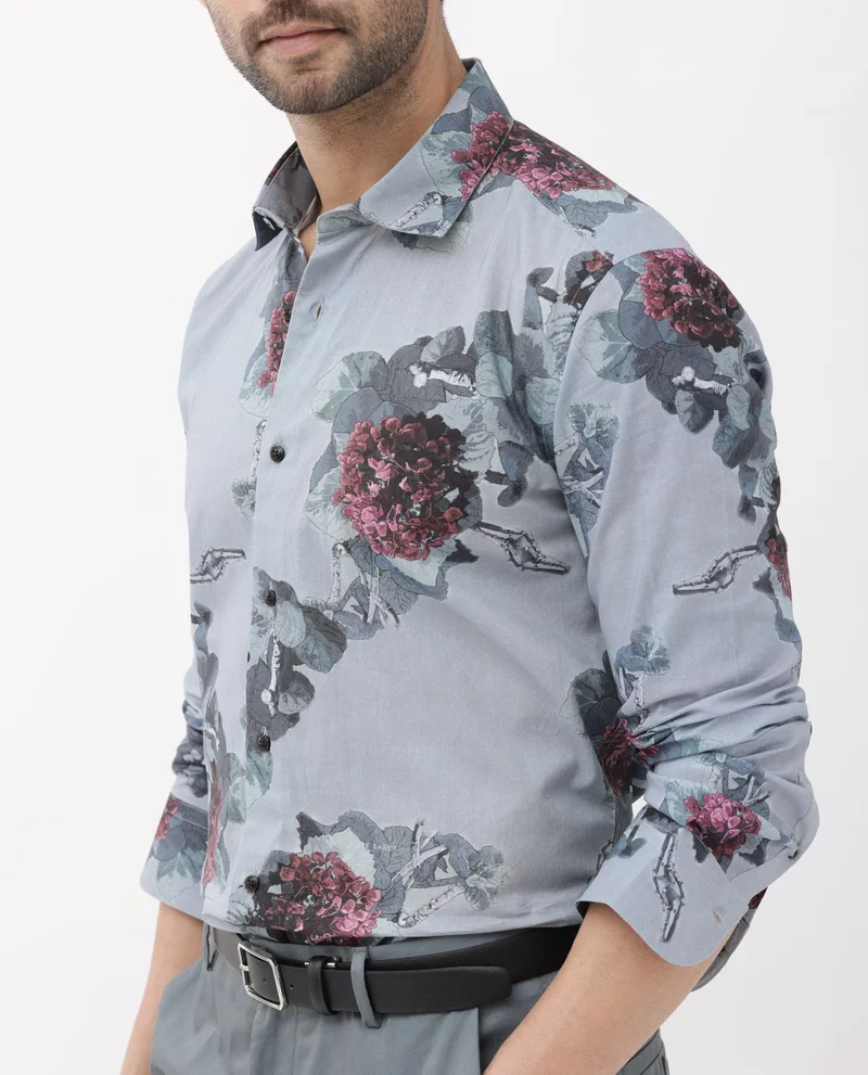 Rare Rabbit Men's Floral Print Shirt