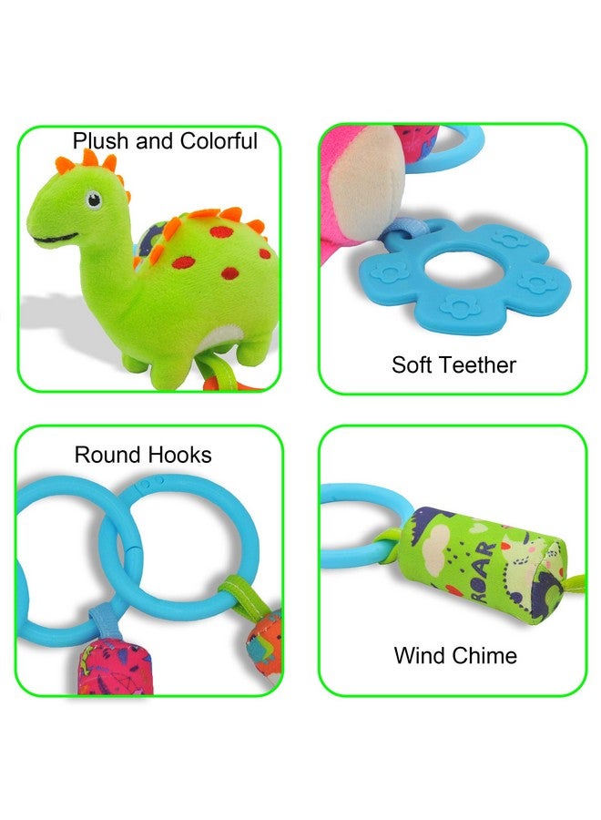 Gebra Baby Toys For 0 3 6 9 12 Months, Soft Rattle Wind Chime Car Seat Crib Stroller Toys, Dinosaur Baby Hanging Toys Birthday For Baby Boys And Girls - Image 3