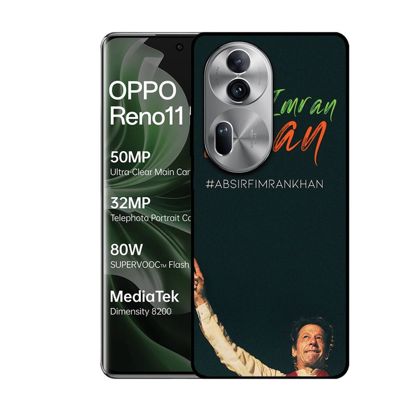 الصيد العين غطاء حماية مطبوع لهاتف أوبو رينو 11 برو - عمران خان - Image 1