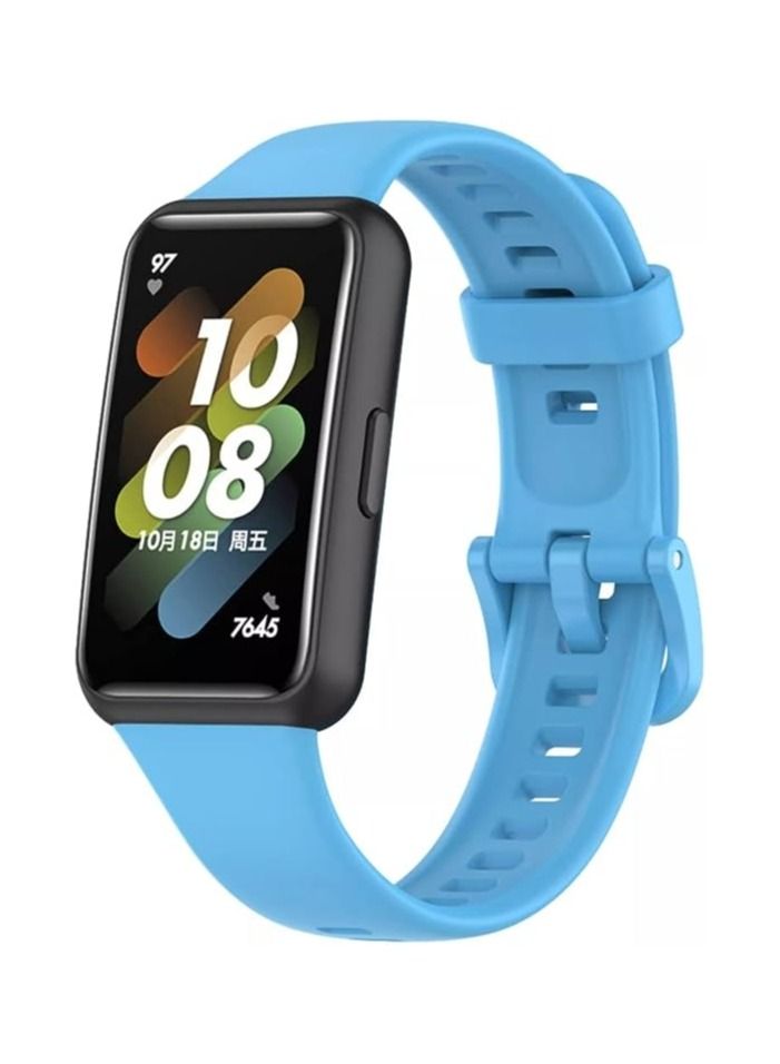 حزام بديل متوافق مع سوار الساعة الذكية Honor Band 8 Huawei Band 8 المصنوع من السيليكون المقاوم للماء - Image 1