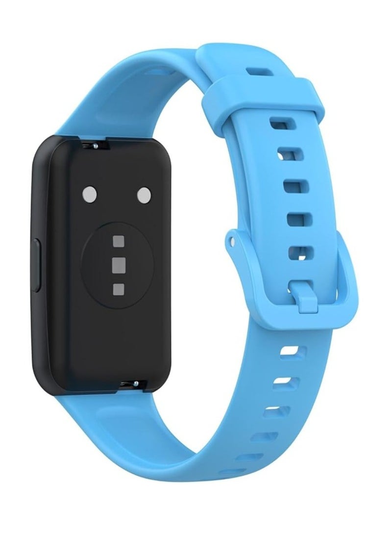 حزام بديل متوافق مع سوار الساعة الذكية Honor Band 8 Huawei Band 8 المصنوع من السيليكون المقاوم للماء - Image 2