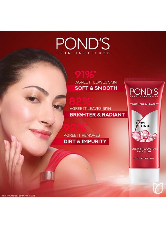 POND'S Youthful Miracle Hexyl Retinol, Renew & Rejuvenate Facewash 100g - pzsku/ZB6F29F6490C0B755C738Z/45/_/1738306273/04b5dc80-ba4c-48d2-a318-0a24212c3684