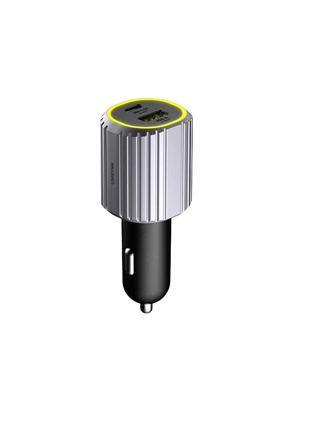 Unisynk Dual USB-C/A Car Charger 72W - Image 2