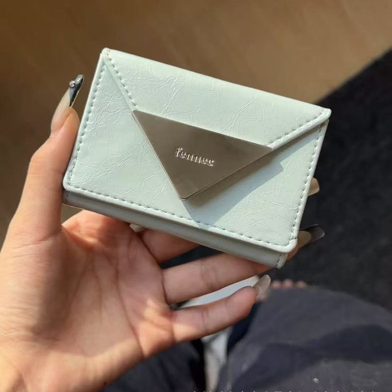 Fennec Card Holder Tri-Fold Wallet with Metal Logo - Image 4