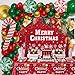 Coosilion 2025 Christmas Party DecorationsBalloon Arch Garland Kit with Green Red Candy Cane Balloons Merry Christmas Backdrop Banner Tablecloths for XMAS Decorations Supplies - Image 2
