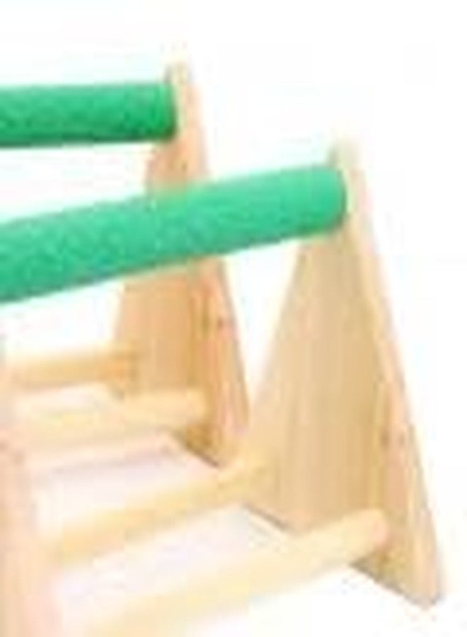 ZERONE Parrot Play Wood Stand, Bird Grinding Perch Table Trimming Bird Training Stands Portable Table Playstand for Small Cockatiels, Conures, Parakeets, Finch - Image 4