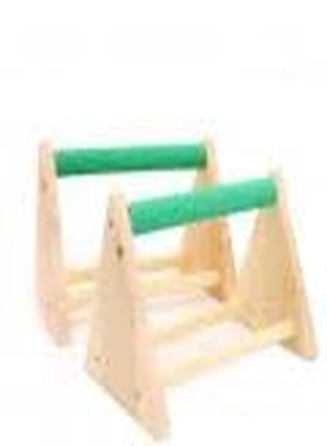 ZERONE Parrot Play Wood Stand, Bird Grinding Perch Table Trimming Bird Training Stands Portable Table Playstand for Small Cockatiels, Conures, Parakeets, Finch - Image 5