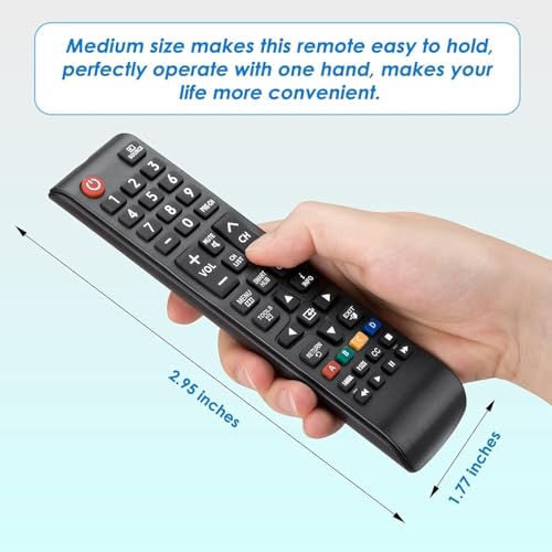 ZdalaMit Original Universal Remote Control for Samsung TV – Compatible with All Samsung LCD/LED/HD/3D/Smart TVs, Replacement Remote with Full Functions, Easy Setup, Supports Multiple Models (BN59, AA59 Series) - Image 4