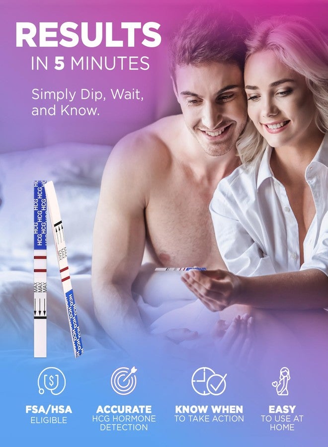 Pelvana HCG Pregnancy Test Strips 20 Count - Accurate Results in 5 Minutes, Easy to Use at Home, Value Pack Ideal for Women Trying to Conceive Naturally & Needing to Test Often - Bulk Pregnancy Tests - Image 3
