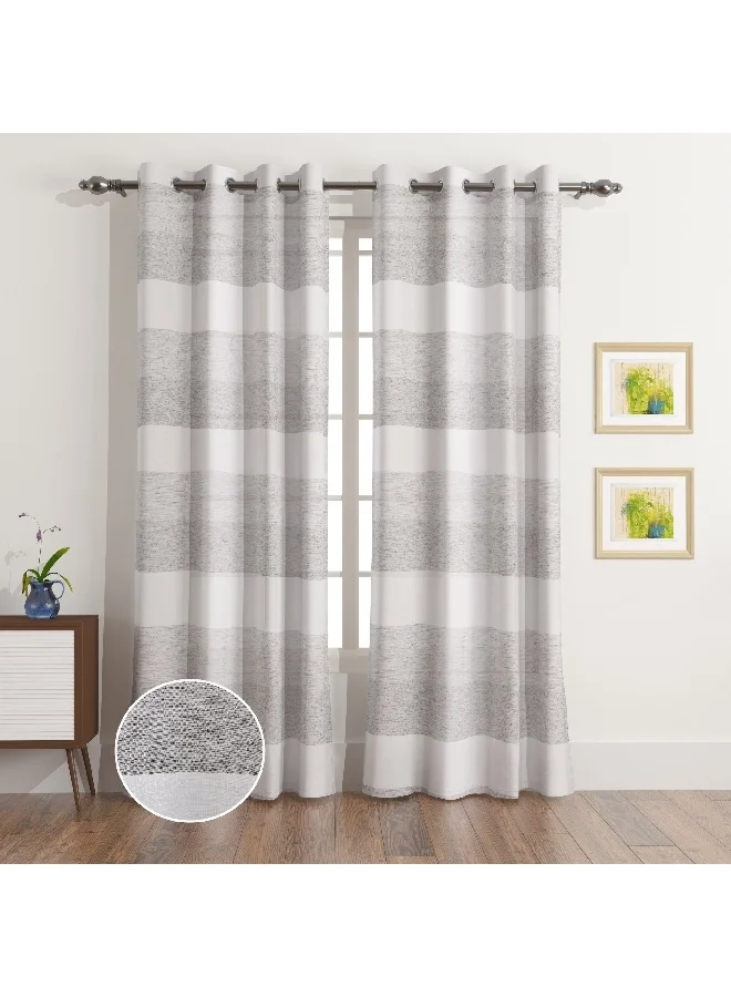 Home Box Aara Baron 2-Piece Extra Long Sheer Curtain Set 140 x 300 cm