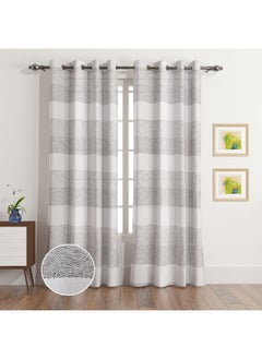 Home Box Aara Baron 2-Piece Extra Long Sheer Curtain Set 140 x 300 cm  - Image 4