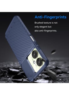 URBBKING Shockproof Protection Phone Case for Redmi 13C 4G/Redmi 13C 5G/Poco M6 5G/Poco C65 4G Blue  - Image 3