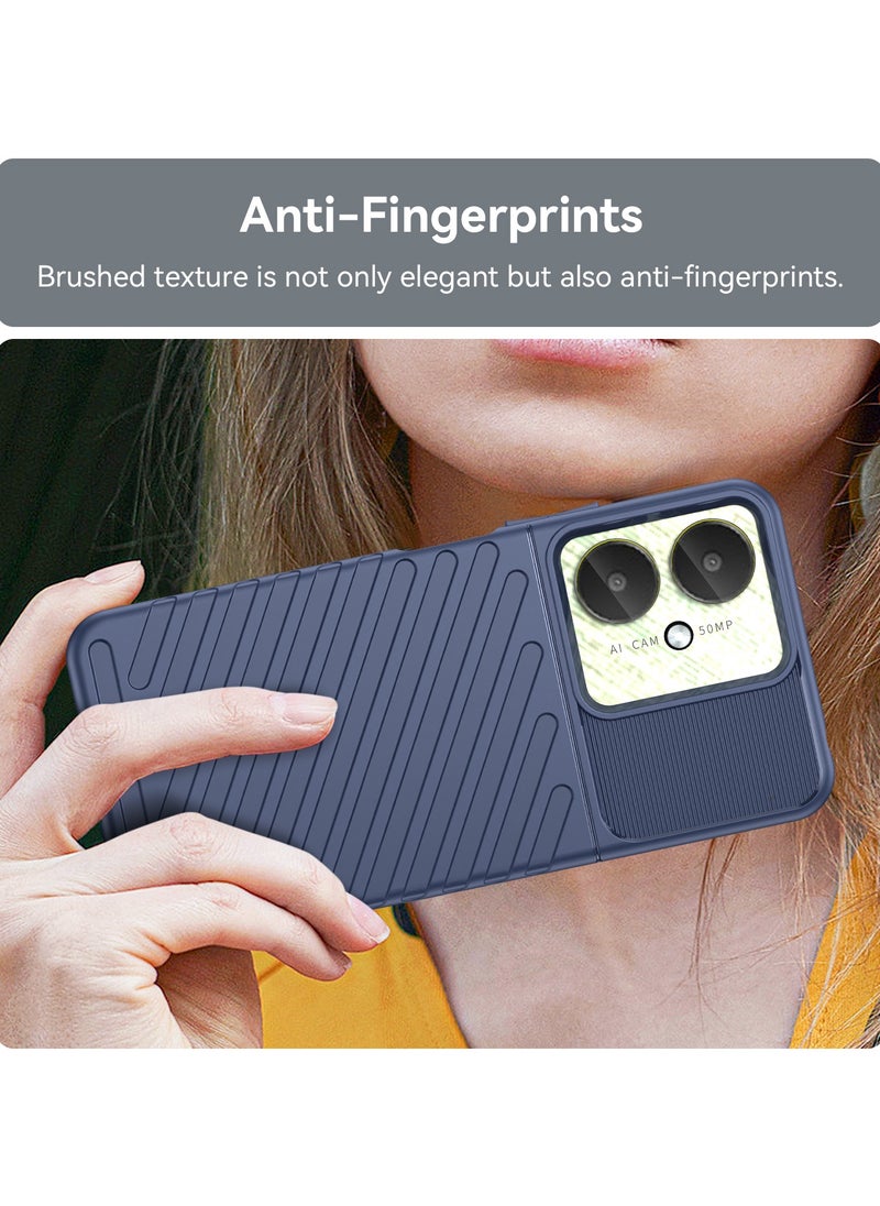 URBBKING - Shockproof Protection Phone Case for Redmi 13C 4G/Redmi 13C 5G/Poco M6 5G/Poco C65 4G Blue - Image 1