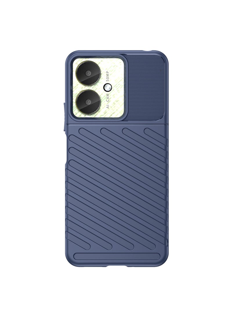 URBBKING - Shockproof Protection Phone Case for Redmi 13C 4G/Redmi 13C 5G/Poco M6 5G/Poco C65 4G Blue - Image 1