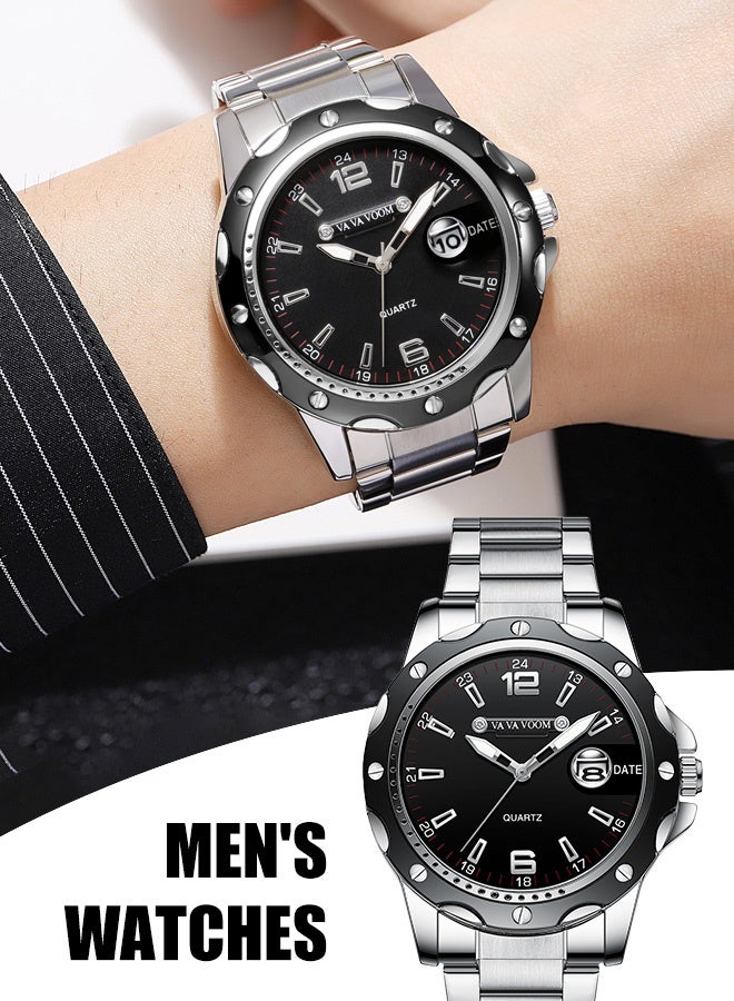 VA VA VOOM Men's Quartz Watch, minimalist and stylish high-end watch, perfect for the sophisticated gentleman. The ideal gift for your boyfriend, father, or brother. - Image 1