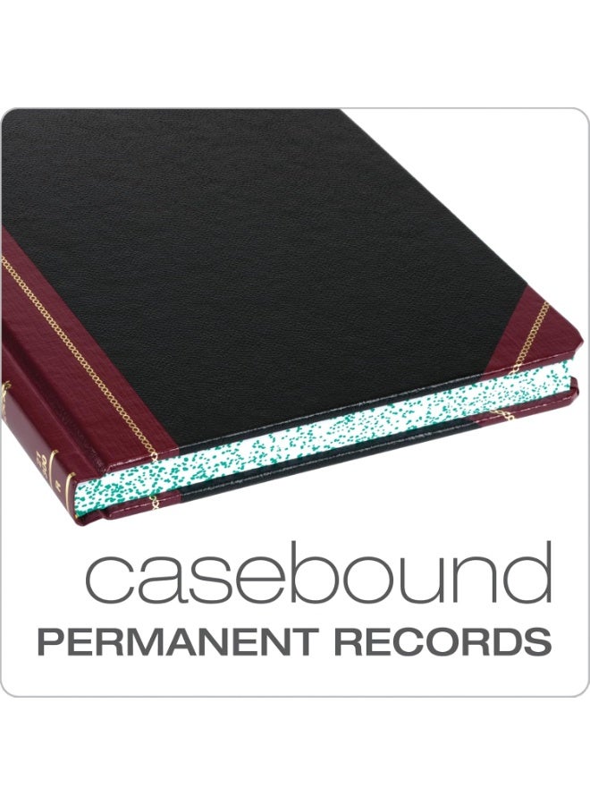 Boorum & Pease Boorum & Pease 21150R Columnar Accounting Book, Record Rule, Black Cover, 150 Pages, 8 1/8 x 10 3/8 - Image 3