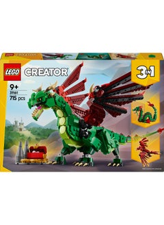 LEGO LEGO Creator 3in1 Medieval Dragon Creature 31161 Building Set (715 Pieces)  - Image 2
