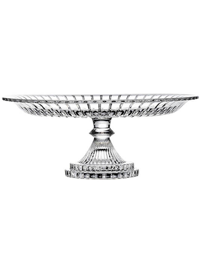 Glamour Footed Service Plate Clear