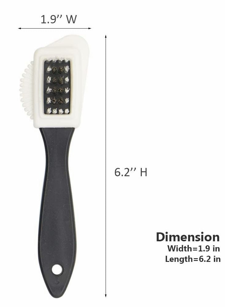 Y&D Shoe Brush Set, 2 Pcs Suede And Scrub  - Image 2