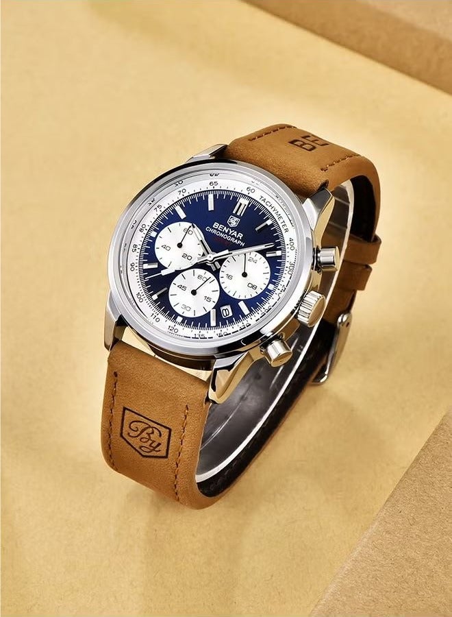 BENYAR Men's watches waterproof watches men's multifunctional chronograph fashion business work leisure watch calendar BY-5188 - Image 3