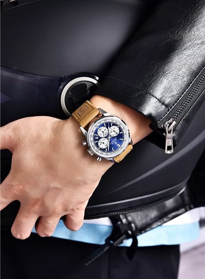 BENYAR Men's watches waterproof watches men's multifunctional chronograph fashion business work leisure watch calendar BY-5188 - Image 2