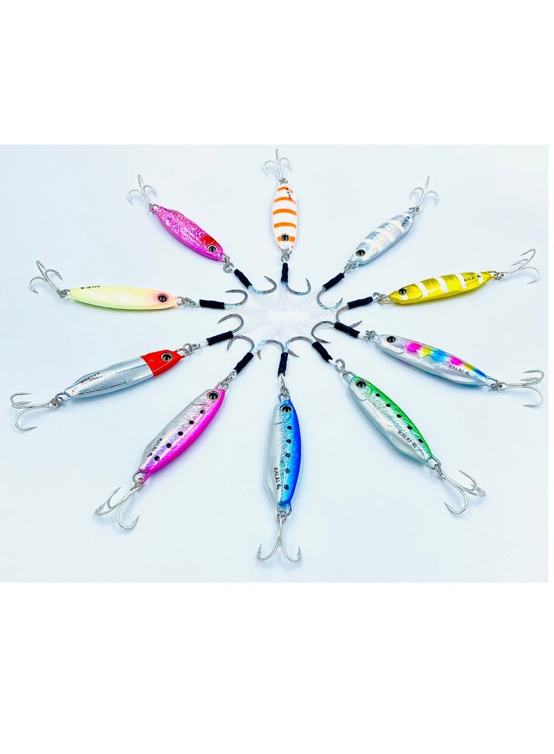 أوكورا رقصة السردين الأخضر من أوكورا كايجو - أوزان 30 جرام، خطاف BKK حاد جدًا، 10 ألوان ساحرة - معدات خفيفة الوزن لمغامرات الصيد الملحمية - Image 2