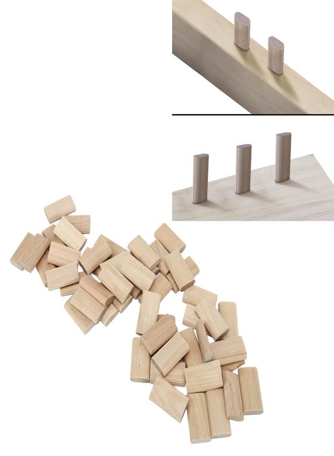Estink 50Pcs Tenon Beech Wood 8x40mm Loose Tenons Woodworking Accessory for Positioning 0.31x1.57in - Image 4