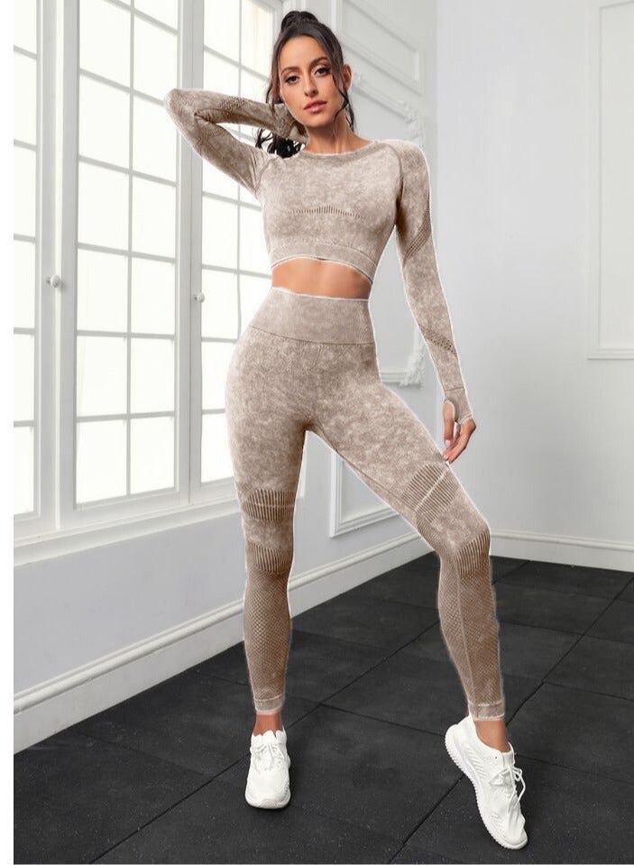 Women's Yoga & Workout Set - Stylish Activewear in Multi-Color Trendy and 3 Sizes, Premium Nylon Fabric for Comfort, Stretch and Perfect Fit for Yoga, Gym and Sports Activities 