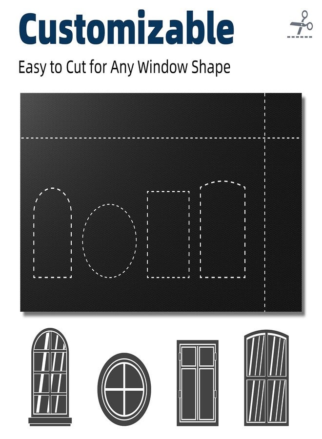 NIGHTON 100% Blackout Curtains for Bedroom, No Drill Blackout Blinds with Upgraded Hook and Loop Tape, Portable Blackout Curtains for Window Cover Baby Nursery,Travel,RV- 1 Panel Black 42'' W x 64" L - Image 4