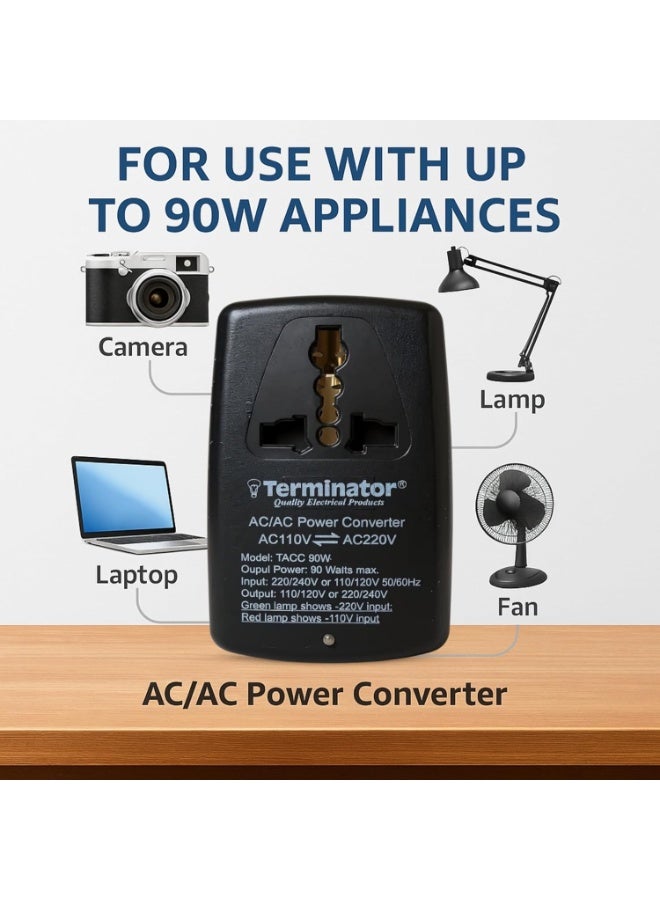 Terminator Dual Voltage Power Converter Ac-Ac 90W - Image 4