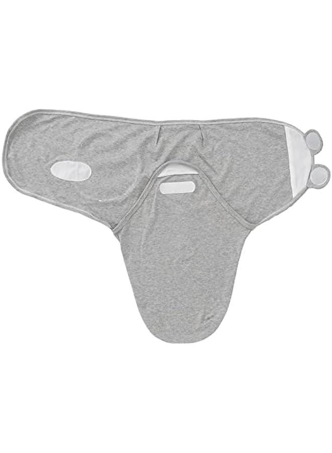 Breathable Organic Cotton Baby Swaddle Set with Hat for Newborn Girls, 0-3 Months (White)  - Image 3