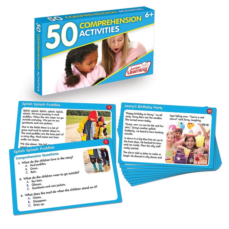 Junior Learning JL355 50 Comprehension Activities, Multi, Medium - Image 5