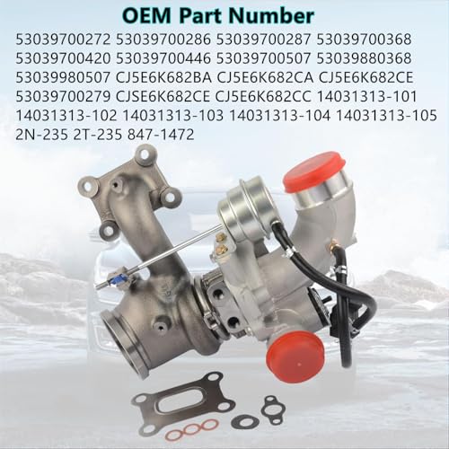 Vahaha K03 Turbo Turbocharger Compatible with Ford Focus Fusion Escape Taurus Lincoln MKZ MKC 2013-2016 2.0L 53039700287 CJ5E6K682CC 53039700368 53039700272 53039700420 53039700286 Vahaha - Image 3