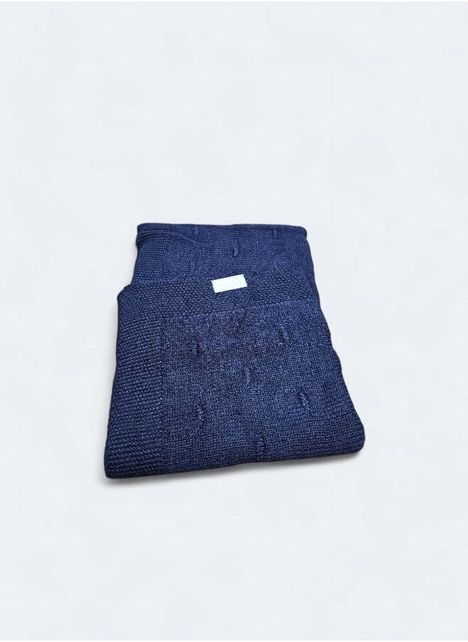 Mamas Gift DOTTED BLANKET 80*100 كحلي  - Image 2
