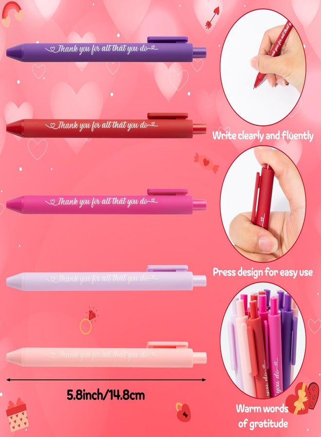 ANGOLIO Valentine's Day Employee Appreciation Gifts - 30 Sets Happy Valentines Bookmarks Pens Heart Keychains Bulk Pink Motivational Thank You Gifts for Team Staff Coworkers Employees Teachers Nurses - Image 4